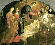 Francisco de Zurbaran miraculous cure of the blessed reginaud of orleaans oil painting